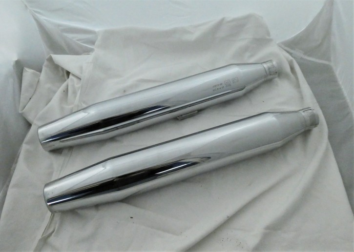 65073-98 Auspufftopf chrom, hinten 65073-98 Auspufftopf chrom, hinten