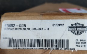 65682-00A, Harley Davidson Auspuff, vorne, chrom