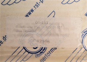 01-111 RST Gabelbrücke 5° zu 01-105/1-107