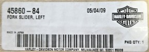 45860-84 Fork Slider