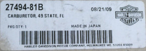 27494-81B Vergaser