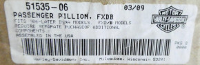 51535-06 Harley Davidson Beifahrersitz