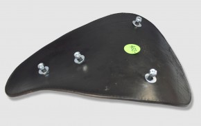 Solosattel braun mit Eichenblätter-Prägung